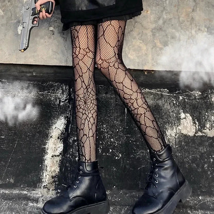 Pantyhose Bow Knot Fishnet Stockings Women Spicy Girl Black White Sexy Thin Ins Tide Lace Tights