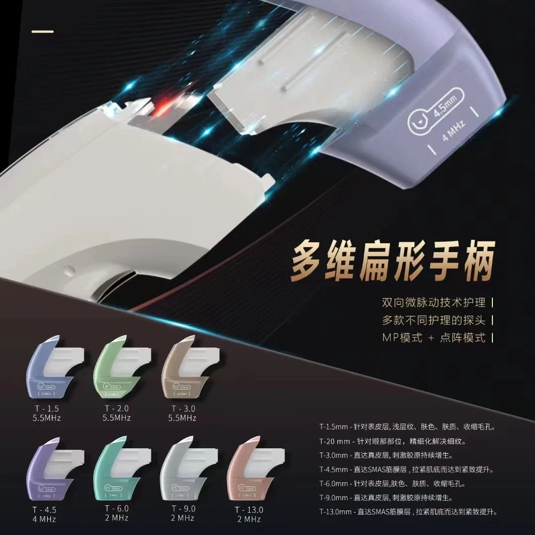 Professional 12D HIFU Facial & Body Lift Machine Skin Firming Anti-Aging Rejuvenation Device