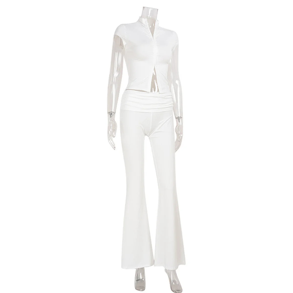 Vexaroa Women's Hollow-Out Short Sleeve 2-Piece Matching Set