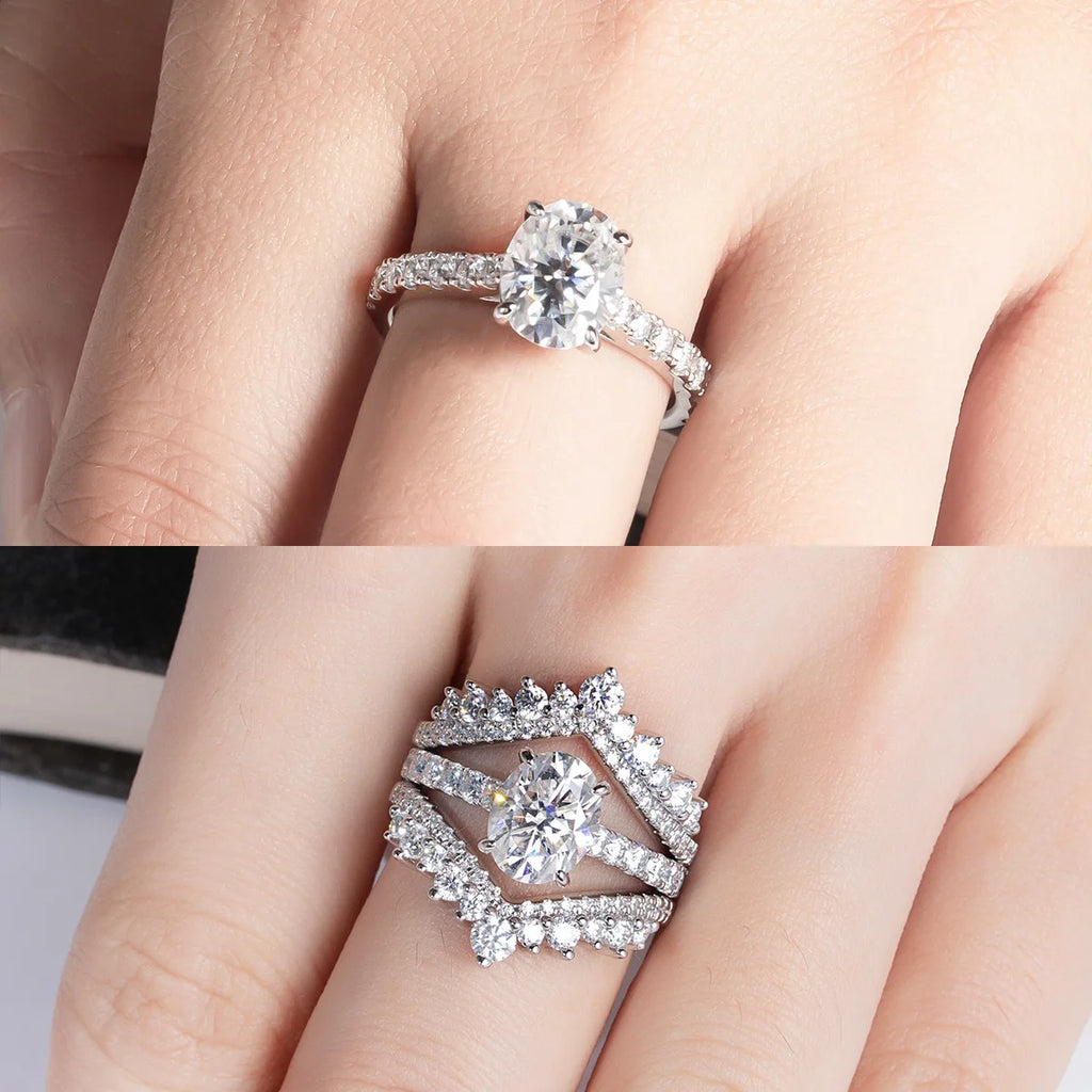 Vexaroa 2ct Oval D-Colour Moissanite Ring - product image 6