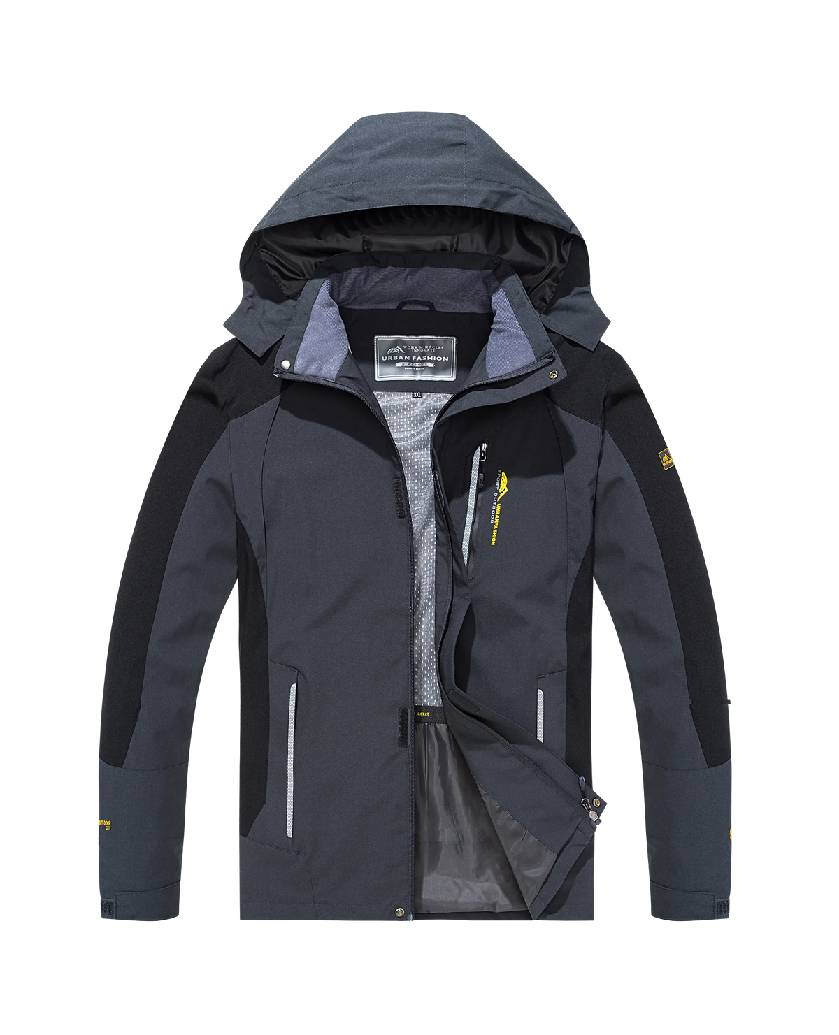 Vexaroa Men's Waterproof Windbreaker Hiking Jacket Big & Tall