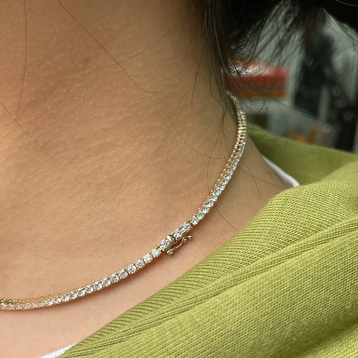 Vexaroa 10ctw Lab-Grown Diamond Tennis Necklace - product image 3