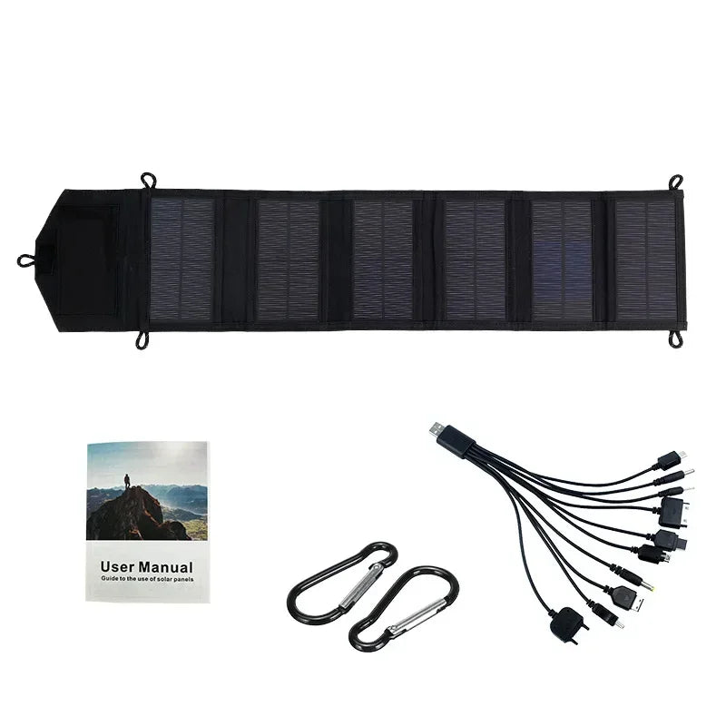 Vexaroa foldable 20W USB solar panel charger – product view 7