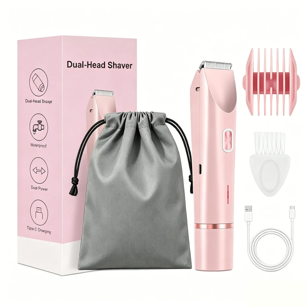 Vexaroa Women's IPX7 Dual-Head Electric Shaver & Body Epilator