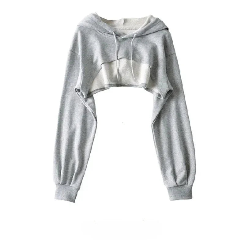 Vexaroa Women's Cropped Long Sleeve Hoodie