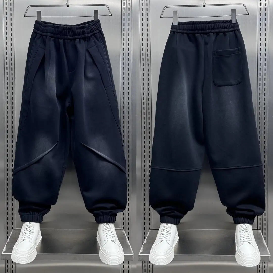 Vexaroa Men's Wide-Leg Streetwear Jogger Pants
