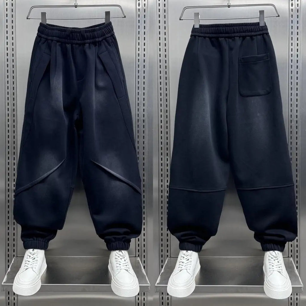 Vexaroa Men's Wide-Leg Streetwear Jogger Pants