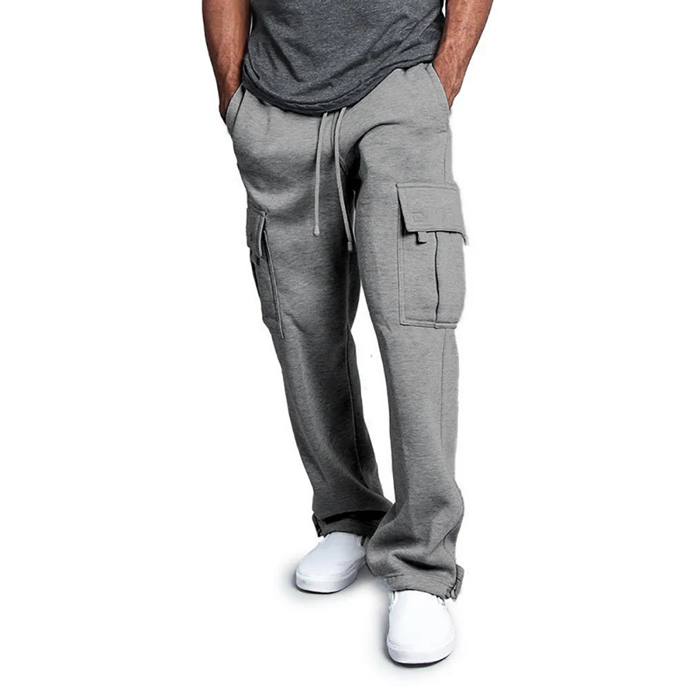 Vexaroa Men's Straight Jogger Sweatpants Multi-Pocket