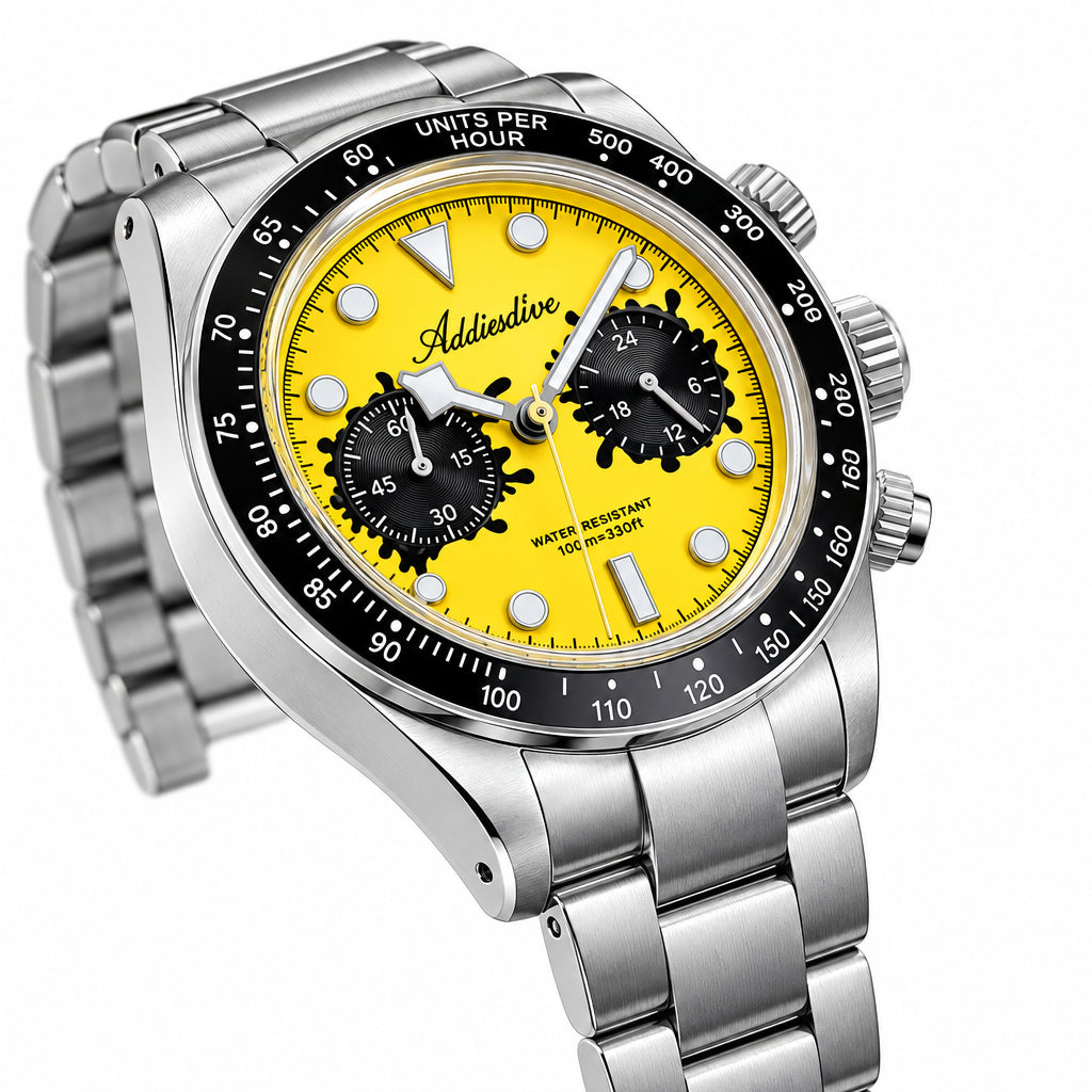Vexaroa K1 Quartz Watch Bubble Mirror Ceramic Bezel 100M