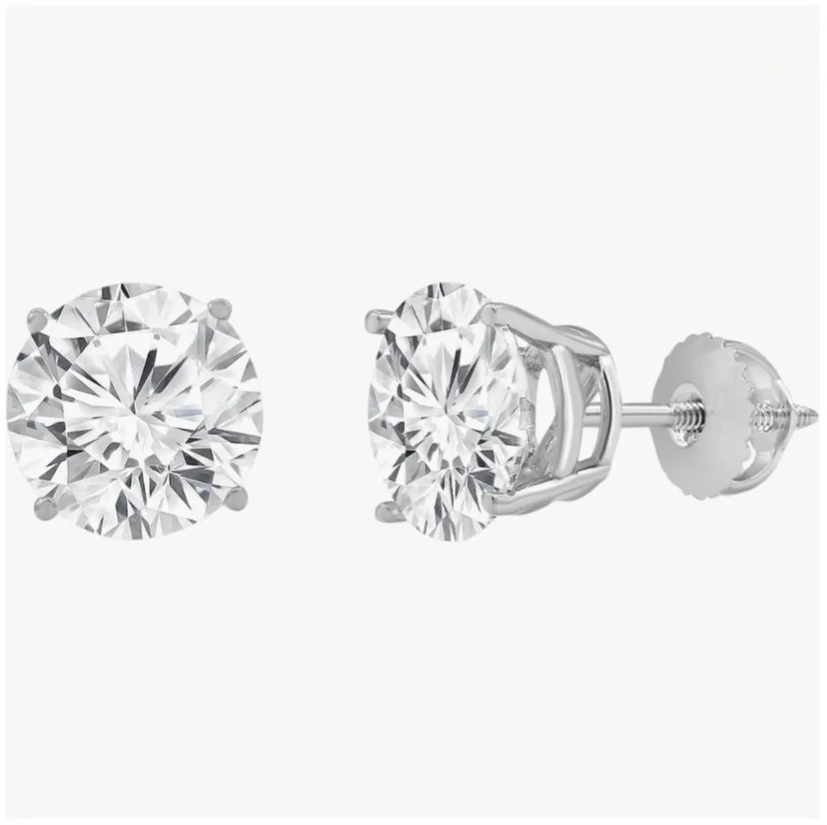 Vexaroa 14K Gold Lab-Grown Diamond Four-Prong Studs