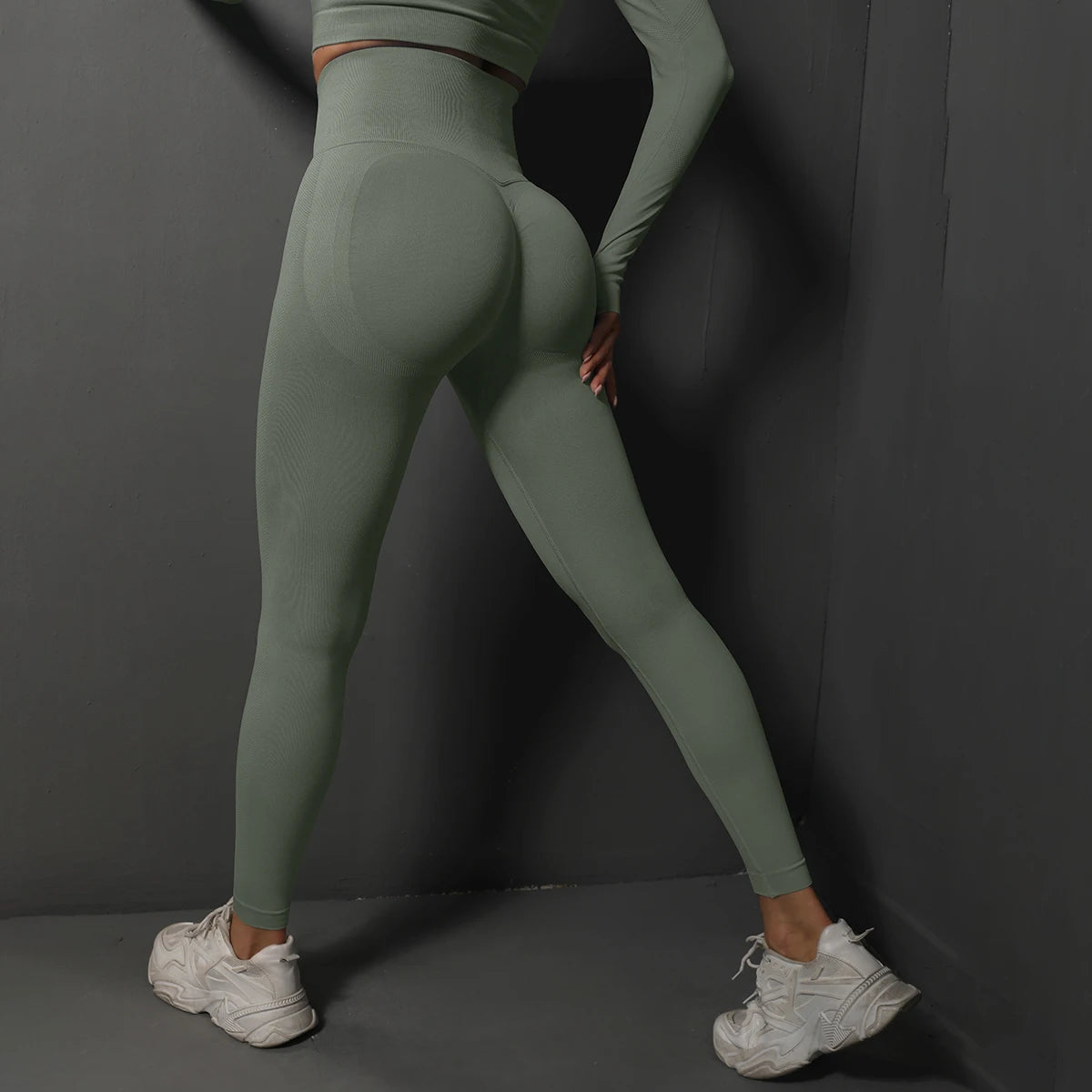 Vexaroa Seamless High Waist Booty Lift Yoga Leggings | Gym Wear