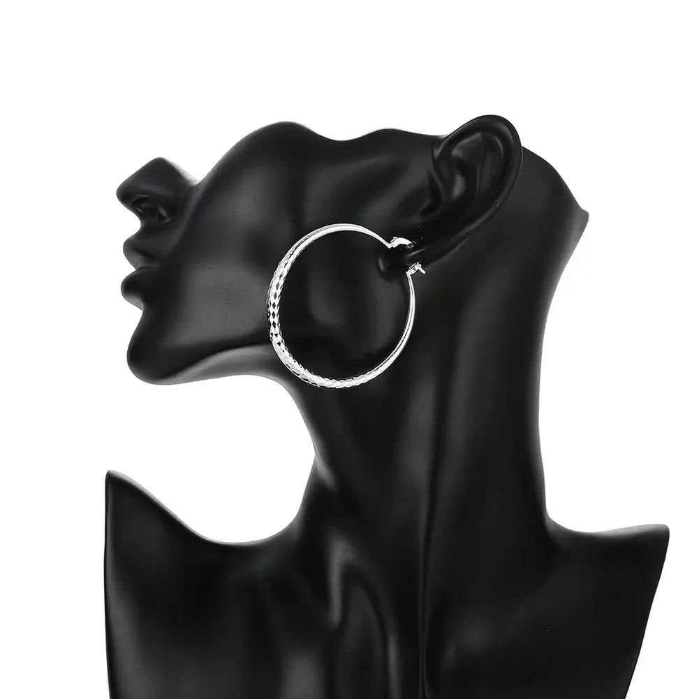 Vexaroa 5 cm hoop earrings - product gallery image 6