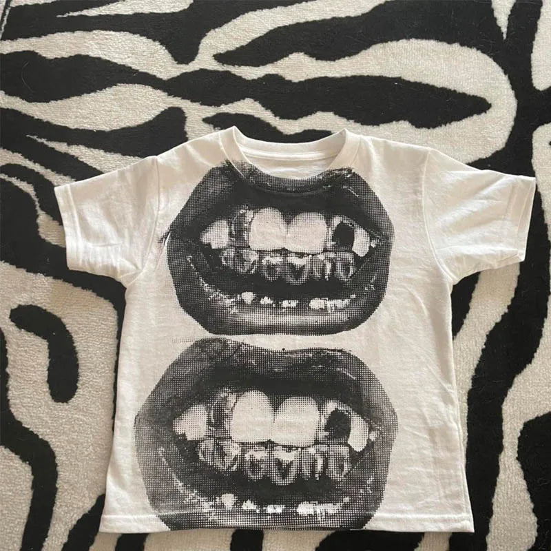 Vexaroa Womens Y2K Gothic Baby Tee product photo, view 5