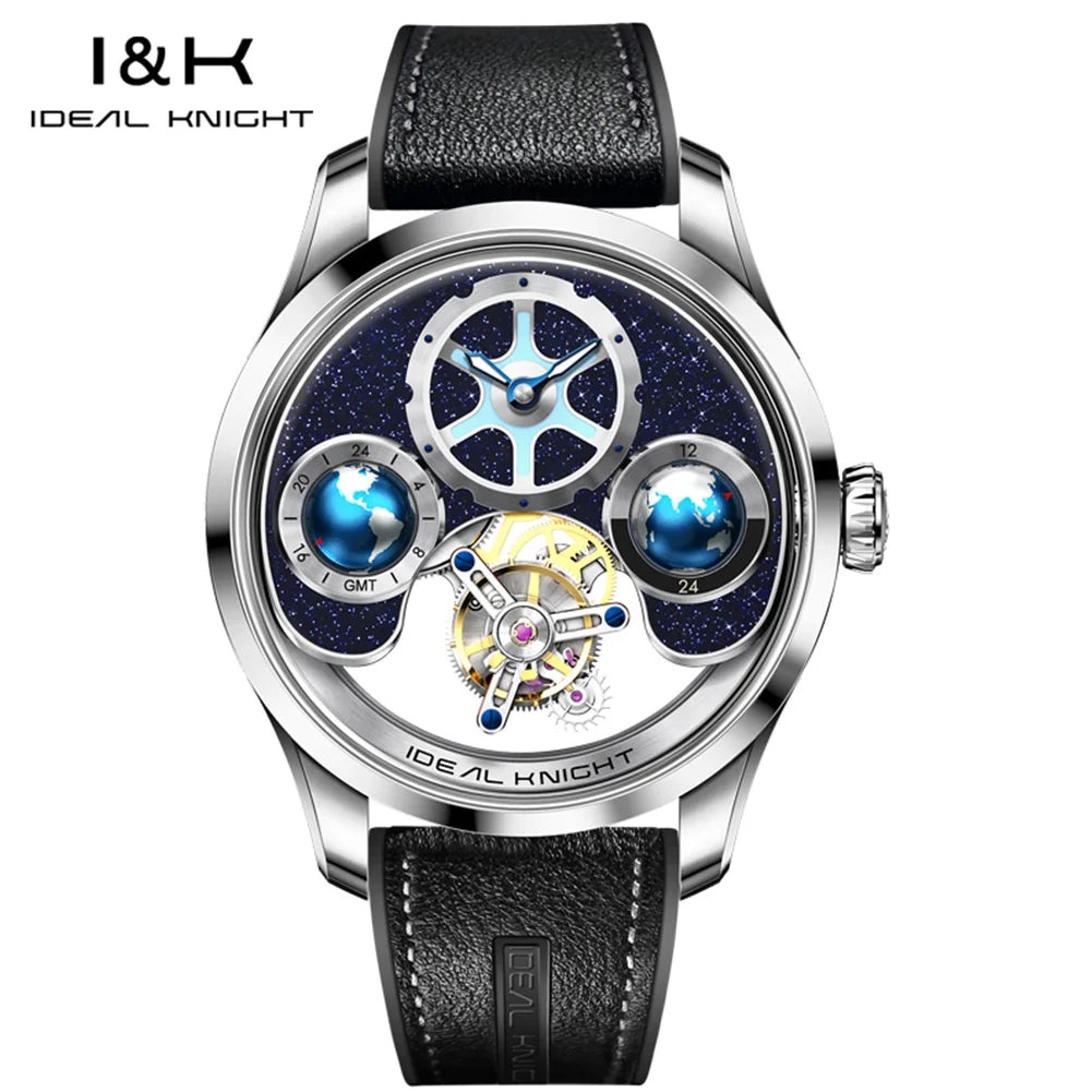Tourbillon Watch Men 43mm Blue | Vexaro
