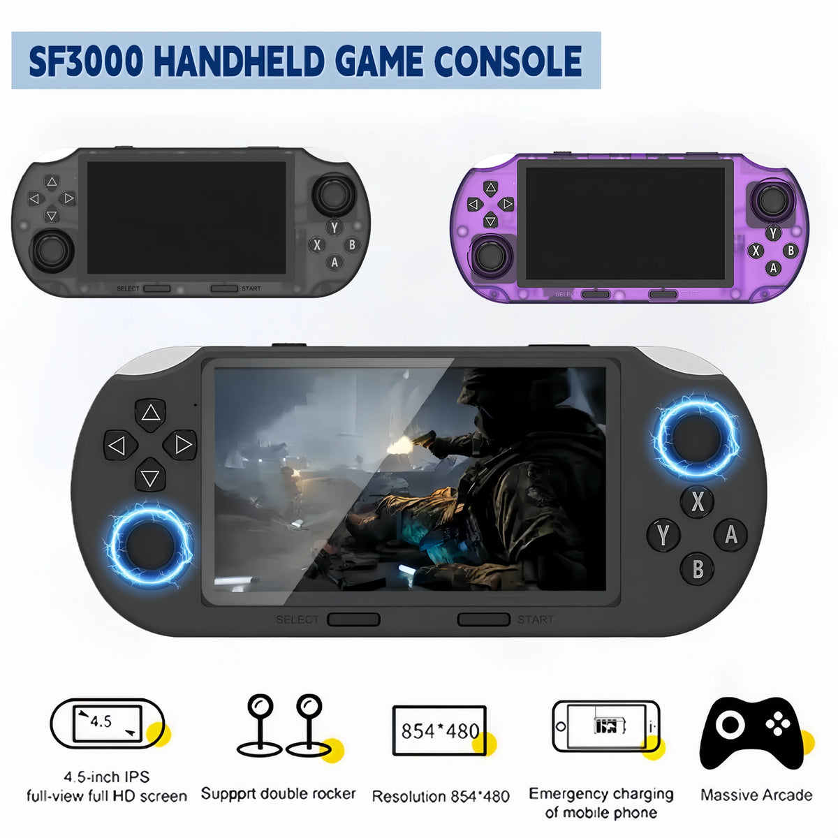 Vexaroa SF3000 Retro Handheld Game Console - product image 1