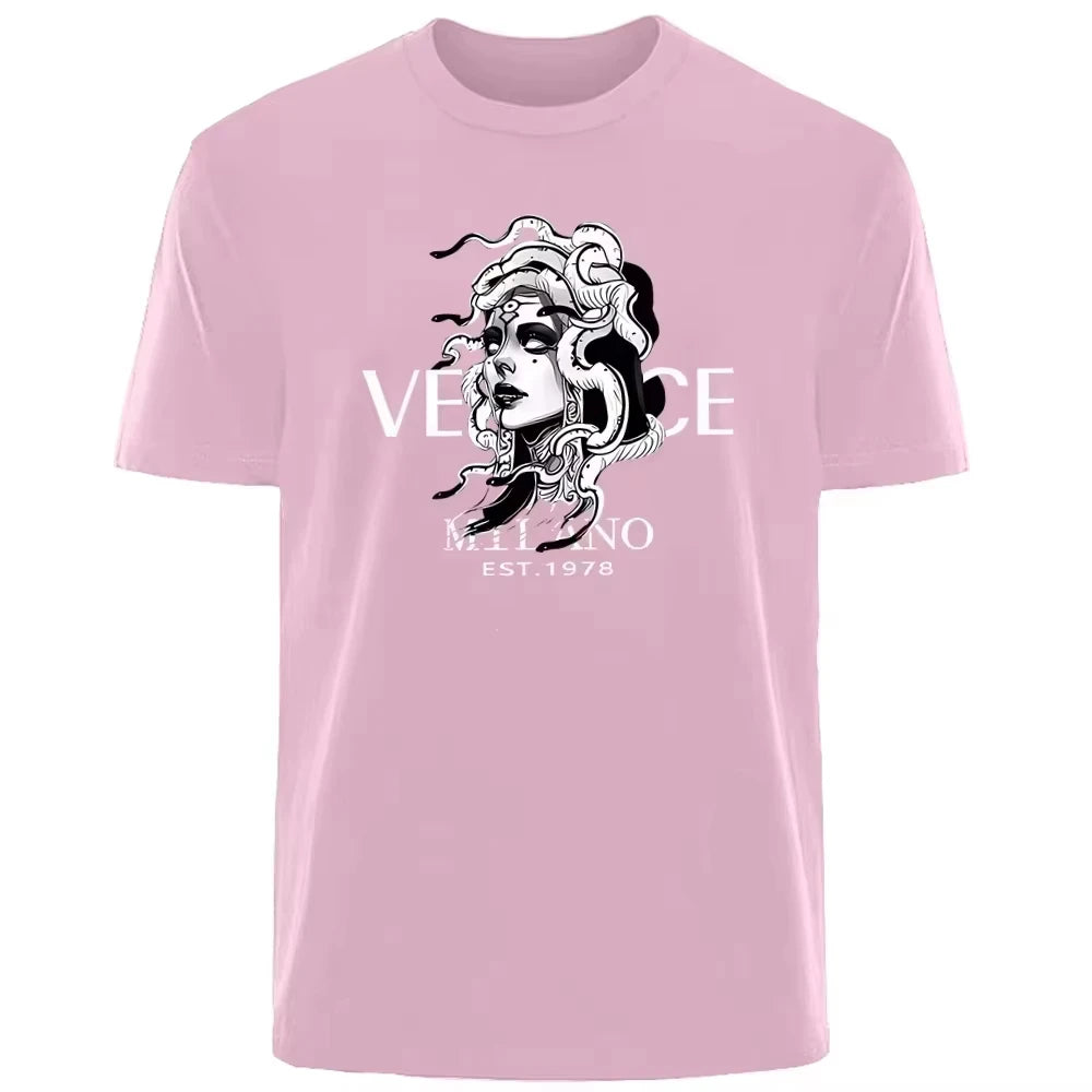 Vexaroa Medusa print unisex cotton T-shirt product image 6