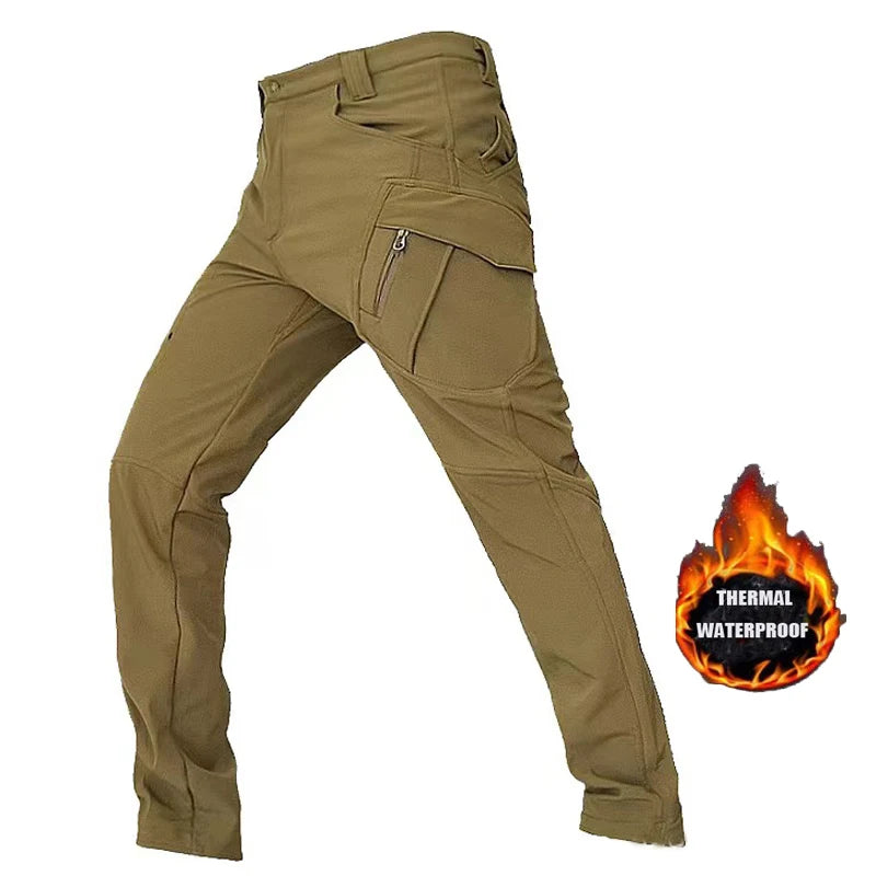 Vexaroa Men's SoftShell Fleece Jacket & Pants Windproof Set