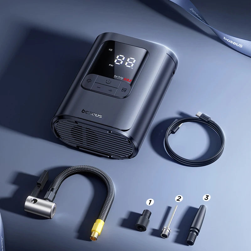 Vexaroa Wireless Tire Inflator with LCD and 5000mAh Battery