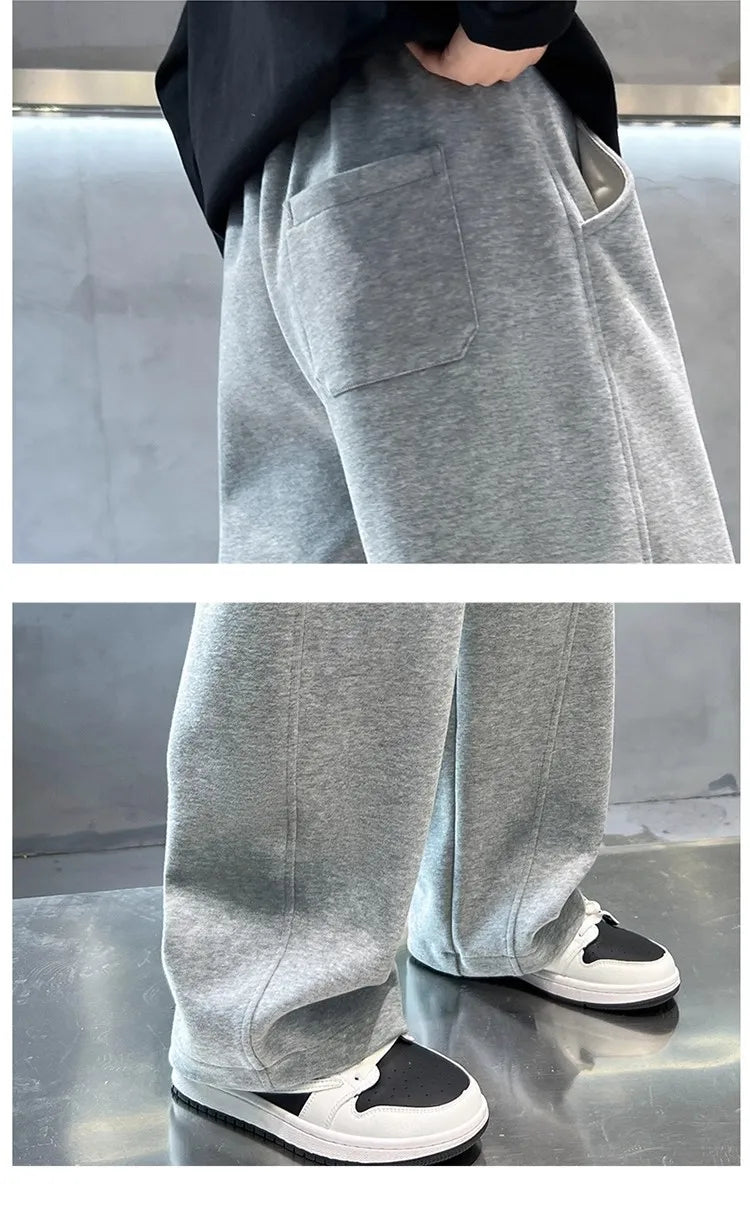 Vexaroa Boys' Black Elastic-Waist Sweatpants