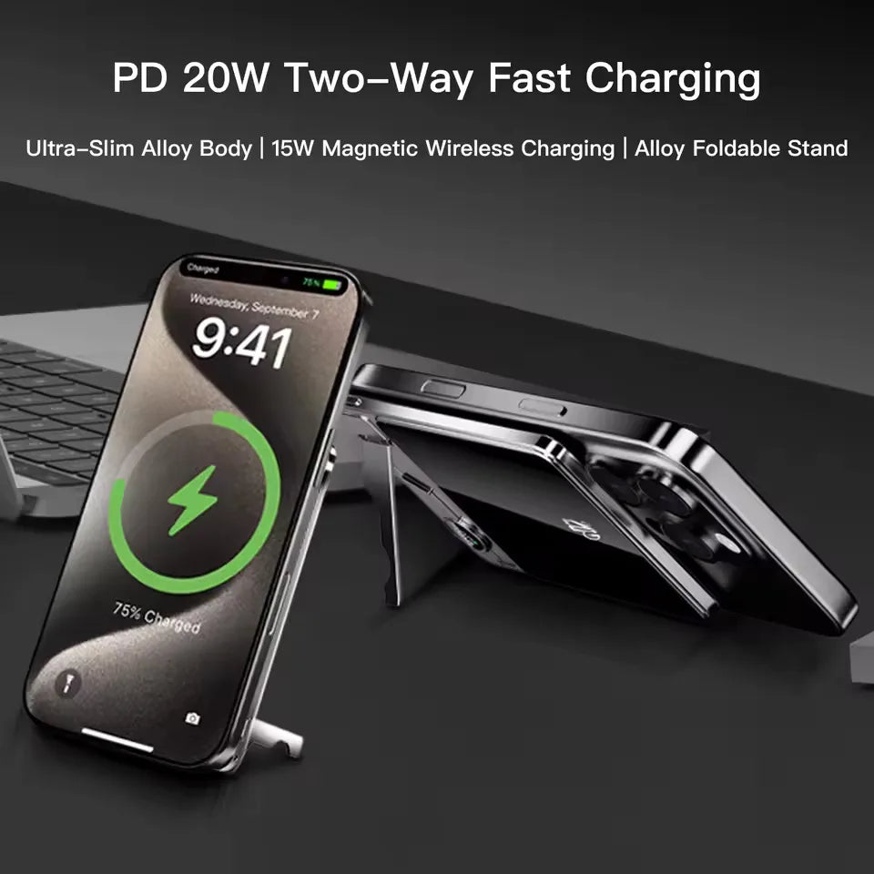 Vexaroa ultra-thin magnetic wireless power bank — product image 5