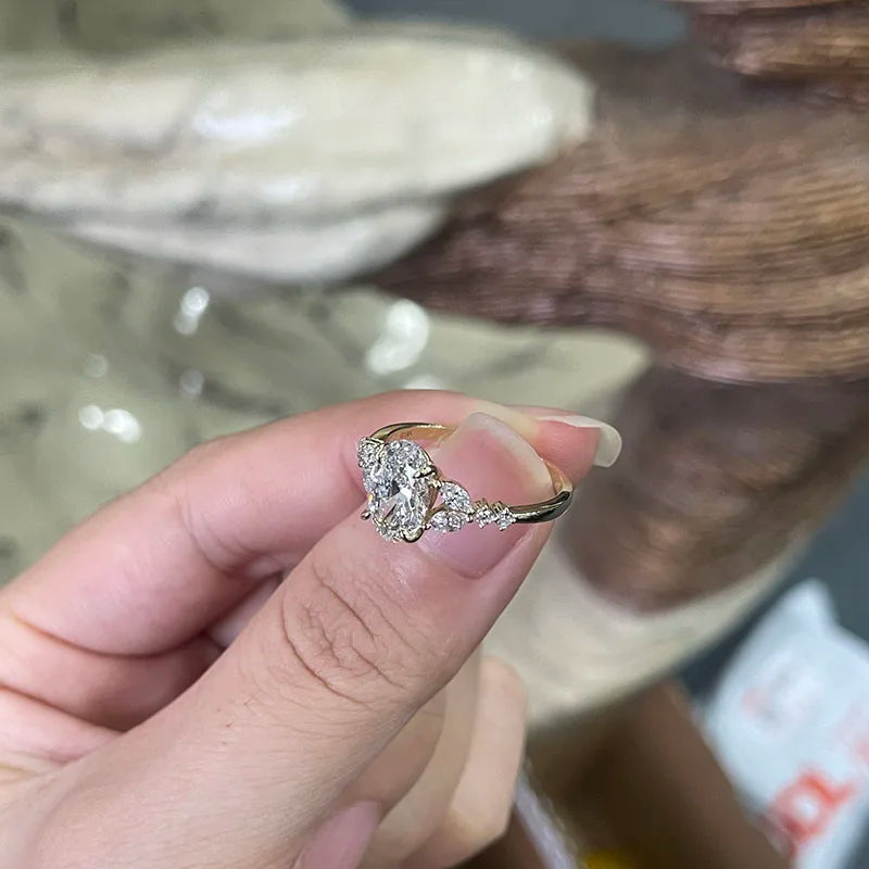 Vexaroa 2ct Oval Lab-Grown Diamond Ring, 14K Gold - product image 3