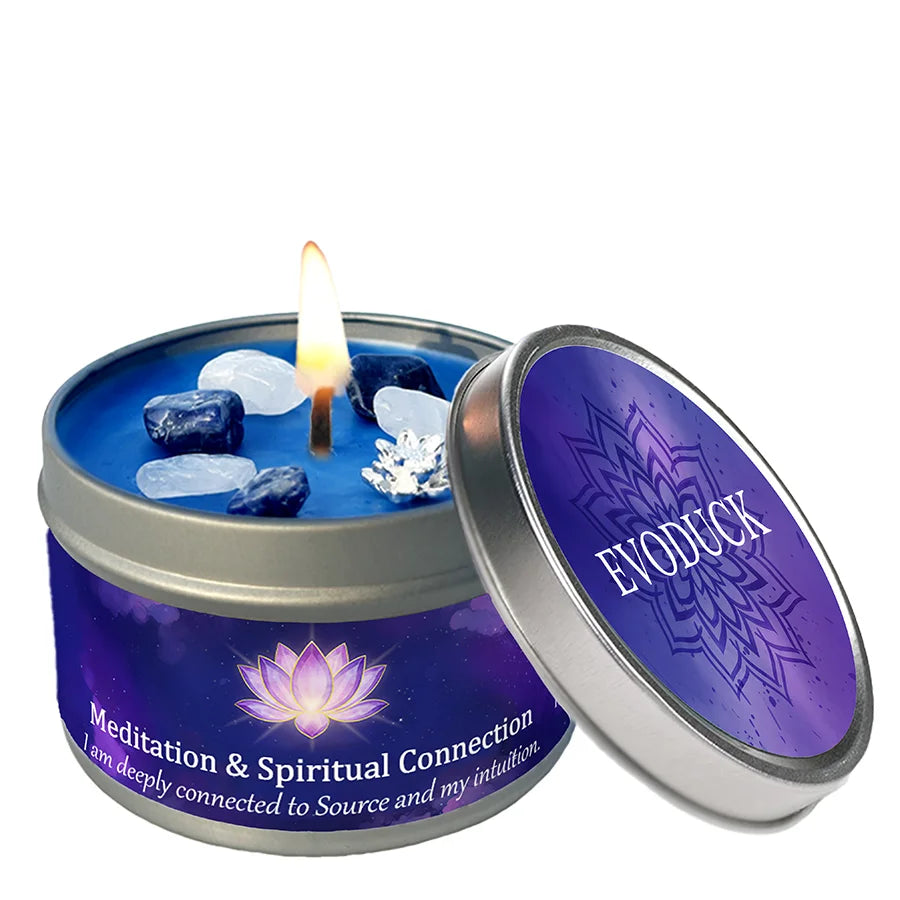 Vexaroa white sage frankincense crystal candle - image 16