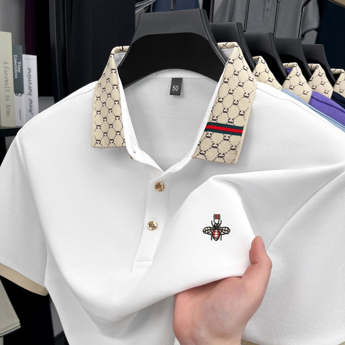Vexaroa Men's Jacquard Embroidered Polo Shirt product image 13 | Vexaroa