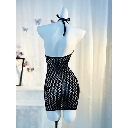 Vexaroa Women's Fishnet Bodycon Cover-Up Swimwear Dress