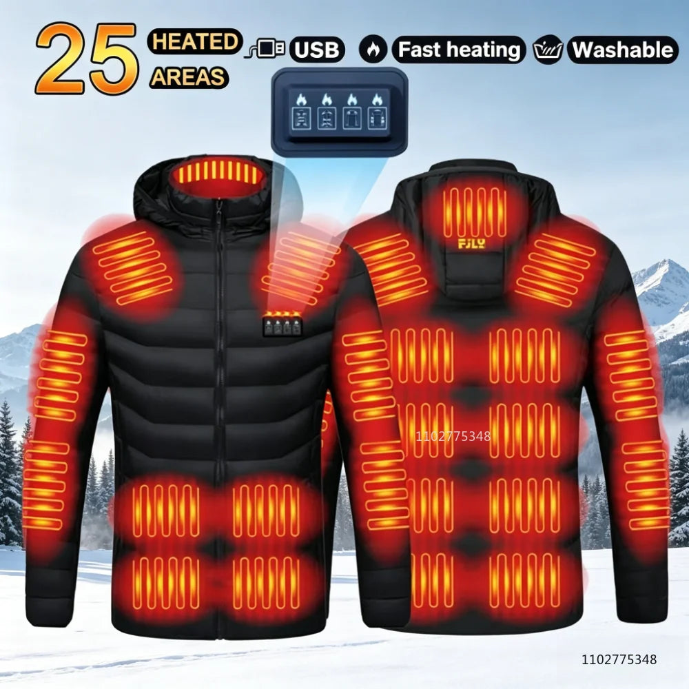 Vexaroa Heated Jacket Men Women Winter Self-Heating Down Coat — product image