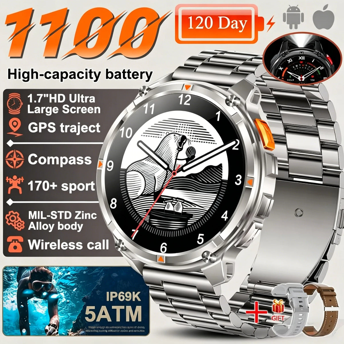 Vexaroa T-REX3 Ultra GPS AMOLED Smartwatch — product image 13