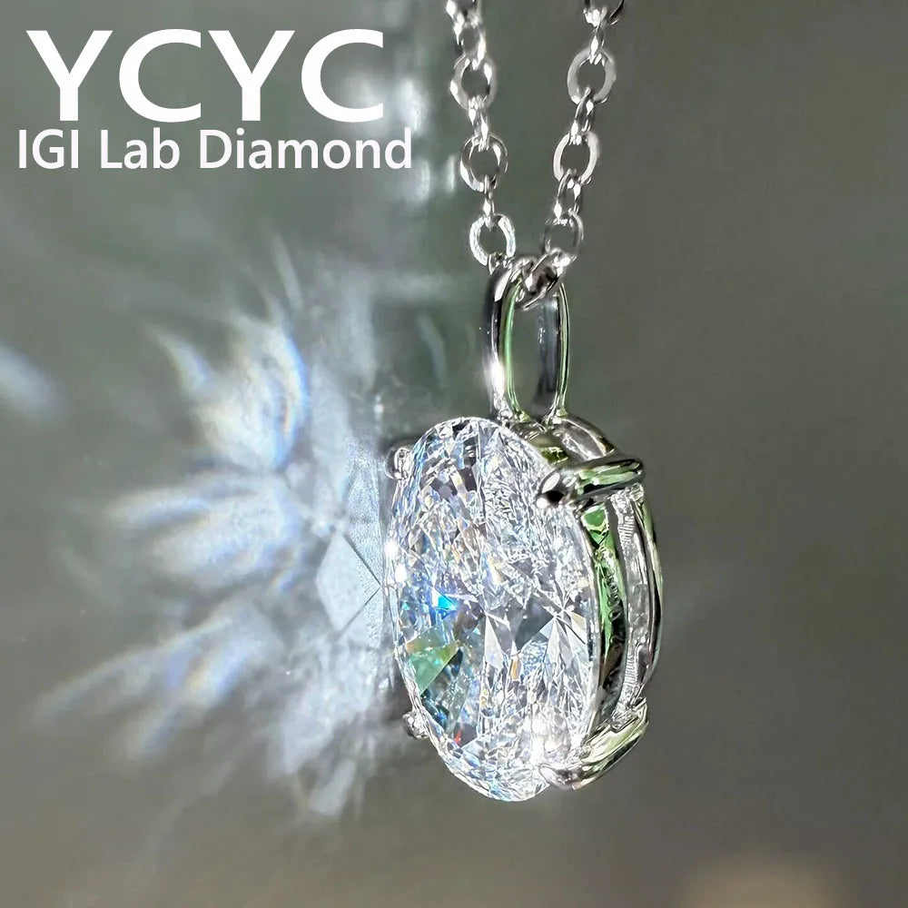 Vexaroa 14K Gold Lab-Grown Diamond Pendant Necklace