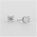 Vexaroa 1 CT Lab-Grown Diamond Stud Earrings in 14K Gold