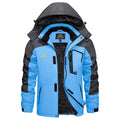 KEFITEVD Men's Winter Ski Jacket Waterproof Warm Thick Fleece Hiking Jackets Raincoats Snow Jacket Coats Windbreaker Man Parka