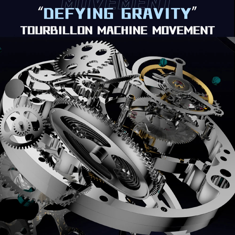Vexaroa Flying Tourbillon Men's Watch – Skeleton Sapphire