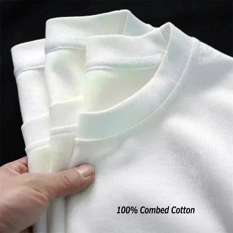 Vexaroa men's thick cotton printed summer T-shirt with stylish design