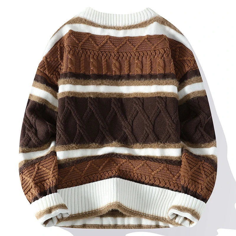 Vexaroa Men's Thick Wool-Blend Pullover Sweater M–3XL