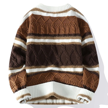 Vexaroa Men's Thick Wool-Blend Pullover Sweater M–3XL
