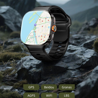 4G NFC GPS Android Smart Watch 2.16 AMOLED 480x480 HD Screen 3G+32G Rotating Camera Wifi Video Calls Fitness Tracker