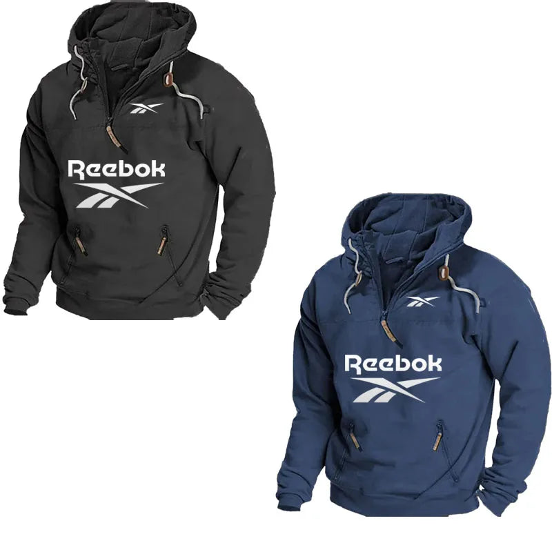 Vexaroa Men's Warmth Hooded Sweatshirt Multi-Pocket Zip Top