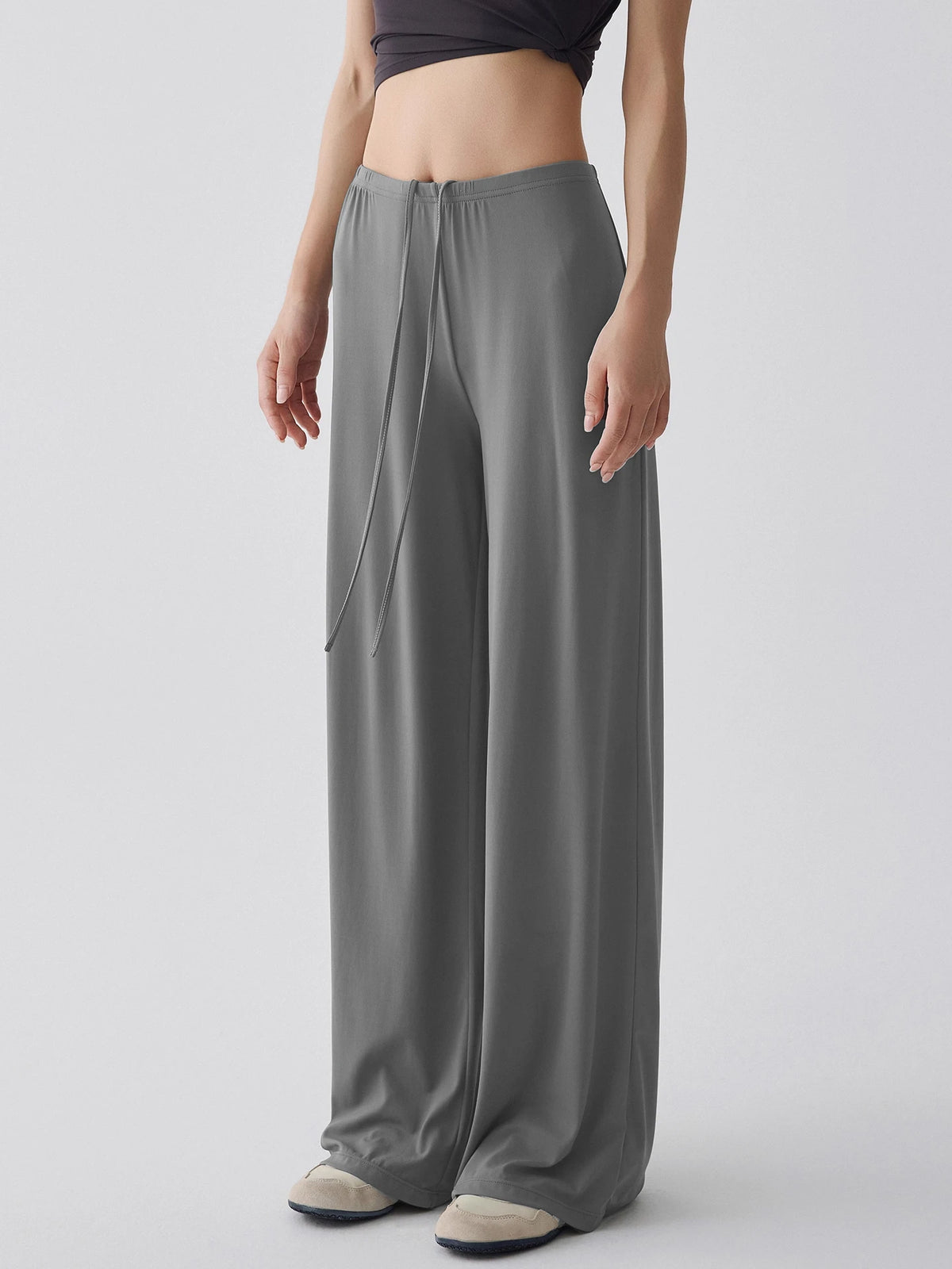 Vexaroa High Waist Wide-Leg Yoga Joggers – Baggy Sweatpants