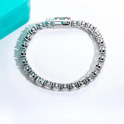 Moissanite Tennis Bracelet - D Colour, 925 Silver, 3-6.5mm | Vexaroa
