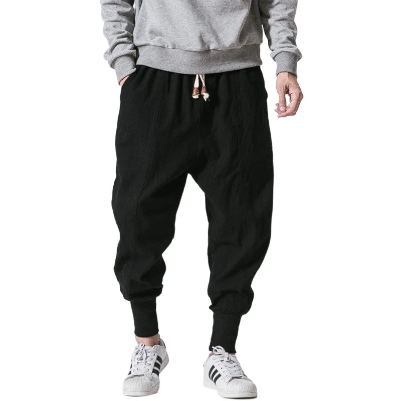 Vexaroa Men's Chinese-Style Wide-Leg Cotton Pants — product image 6