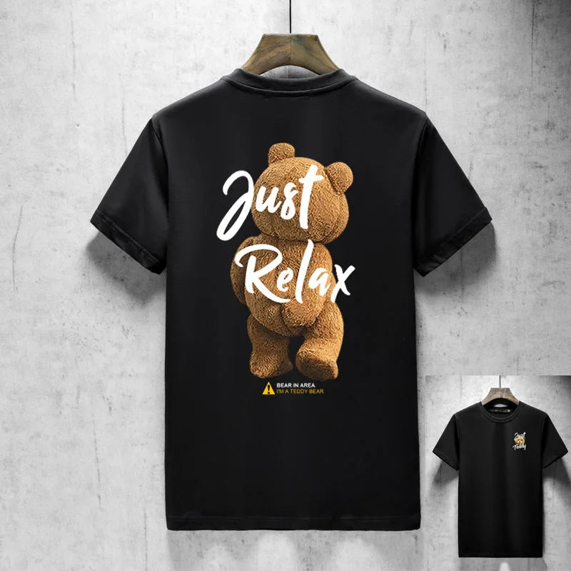 Vexaroa Unisex Cartoon Bear Print Summer T-Shirt product image 13 | Vexaroa