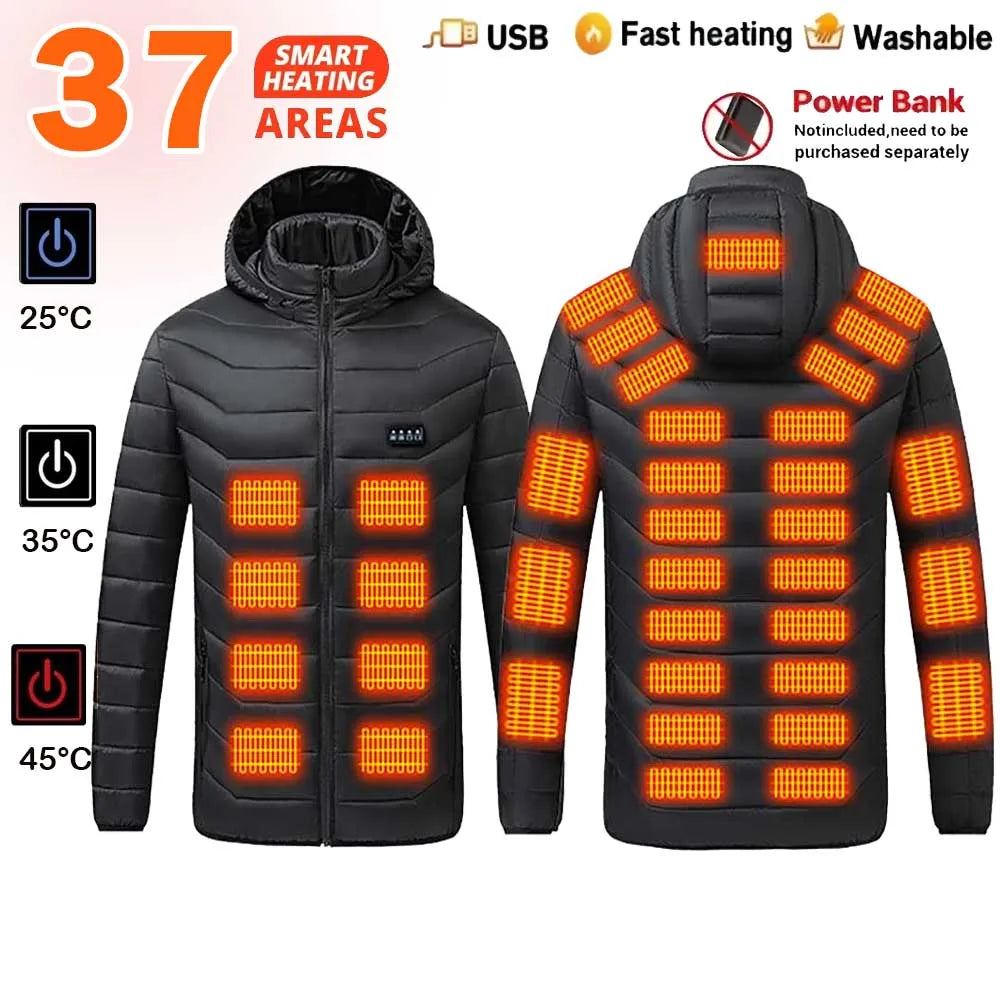Vexaroa USB Electric Heated Jacket – Men & Women Winter Coat