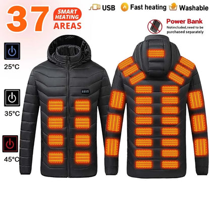 Vexaroa USB Electric Heated Jacket – Men & Women Winter Coat