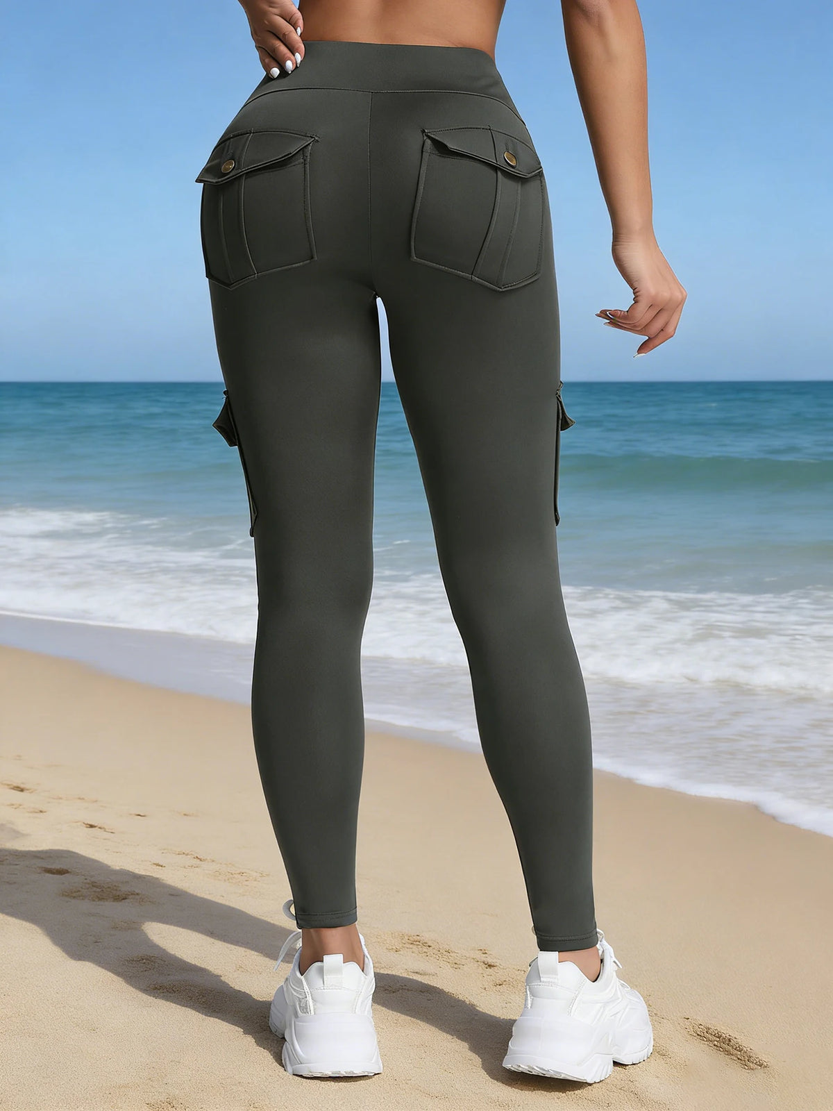 Vexaroa Women's Multi-Pocket Cargo Scrunch Leggings product image 5