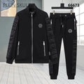 Skull Gothic Zipper 2-Piece Sports Set | Vexaroa