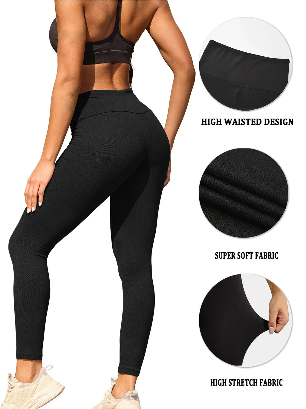 Vexaroa Super Soft High-Waist Tummy Control Leggings