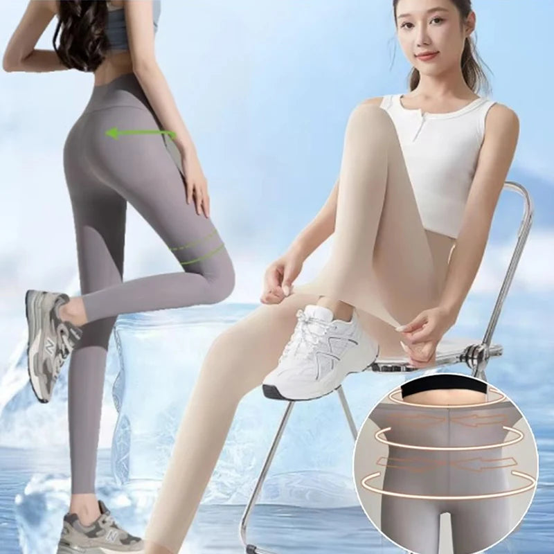 Vexaroa Silky Summer High-Waist Yoga Leggings