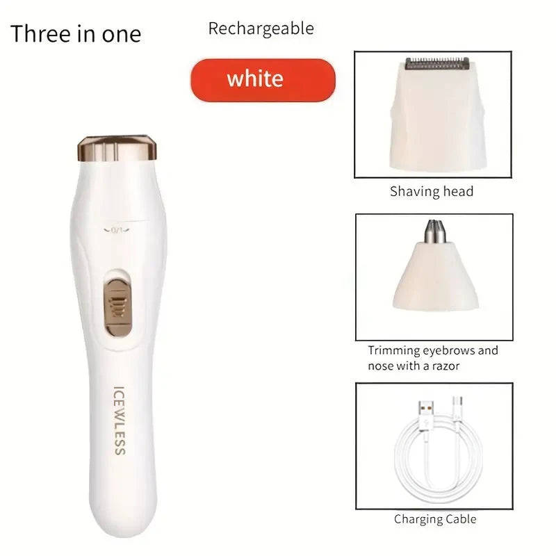 Vexaroa 3-in-1 USB Rechargeable Electric Hair Removal Set